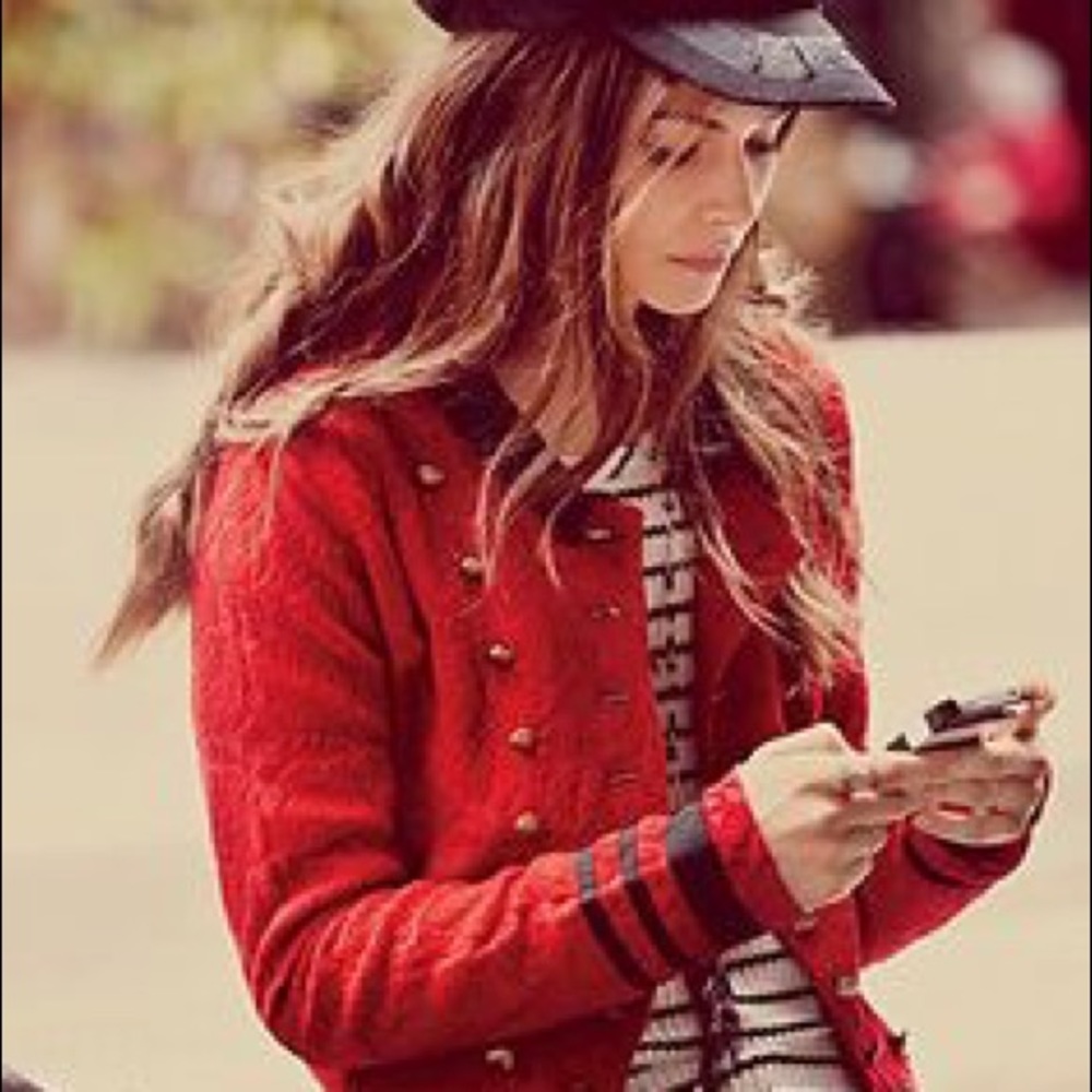 🌙Free People in the Band Texture Jacket